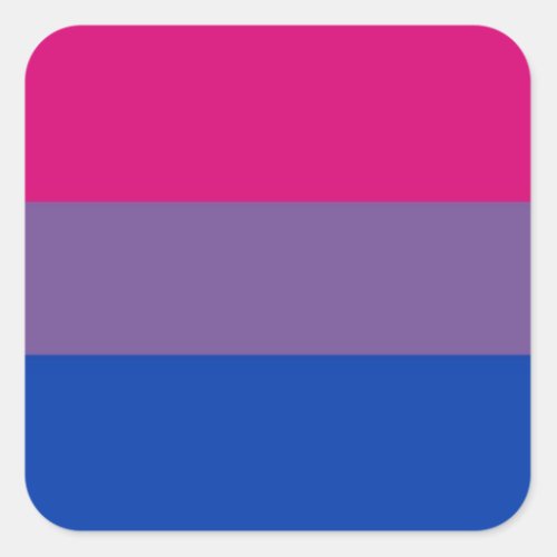 Bi Flag Flies For Bisexual Pride Square Sticker
