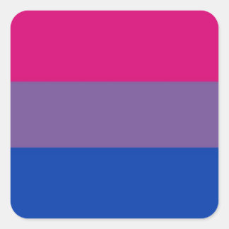Bi Flag Flies For Bisexual Pride Square Sticker