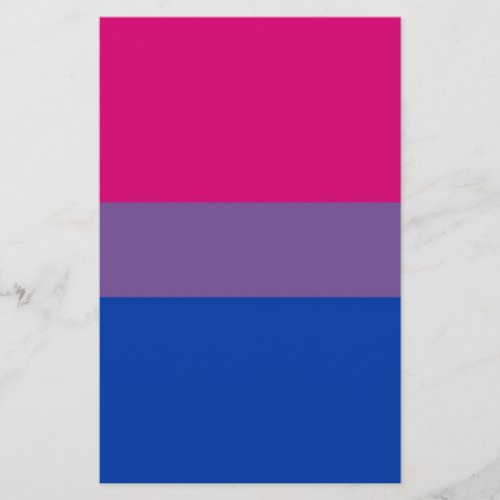 Bi Flag Flies For Bisexual Pride Stationery