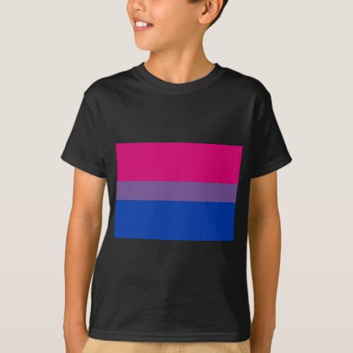 Bi Flag Flies For Bisexual Pride T_Shirt