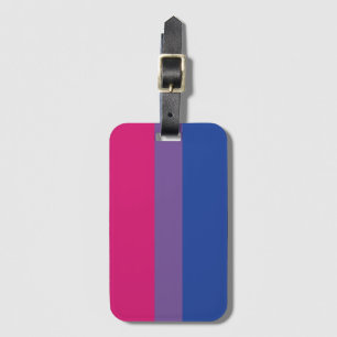 Bi Flag Luggage Tag