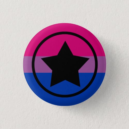 Bi Flag Star in a Circle Button