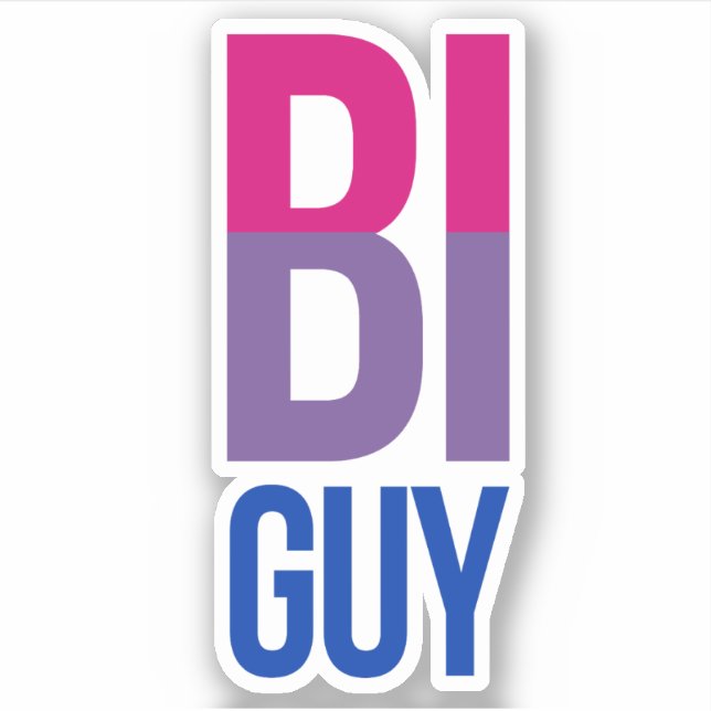 Bi Guy Sticker (Front)
