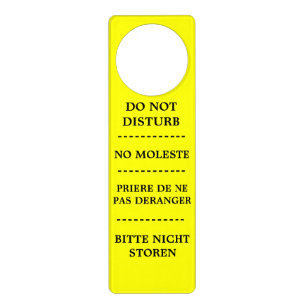 BI-LINGUAL DO NOT DISTURB door hanger