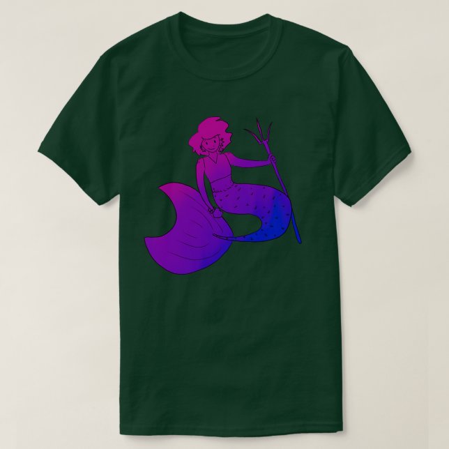 Bi mermaid T-Shirt (Design Front)
