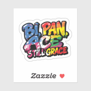 Bi Pan Ace Still Grace Shirt Funny LGBTQ Quotes Sticker