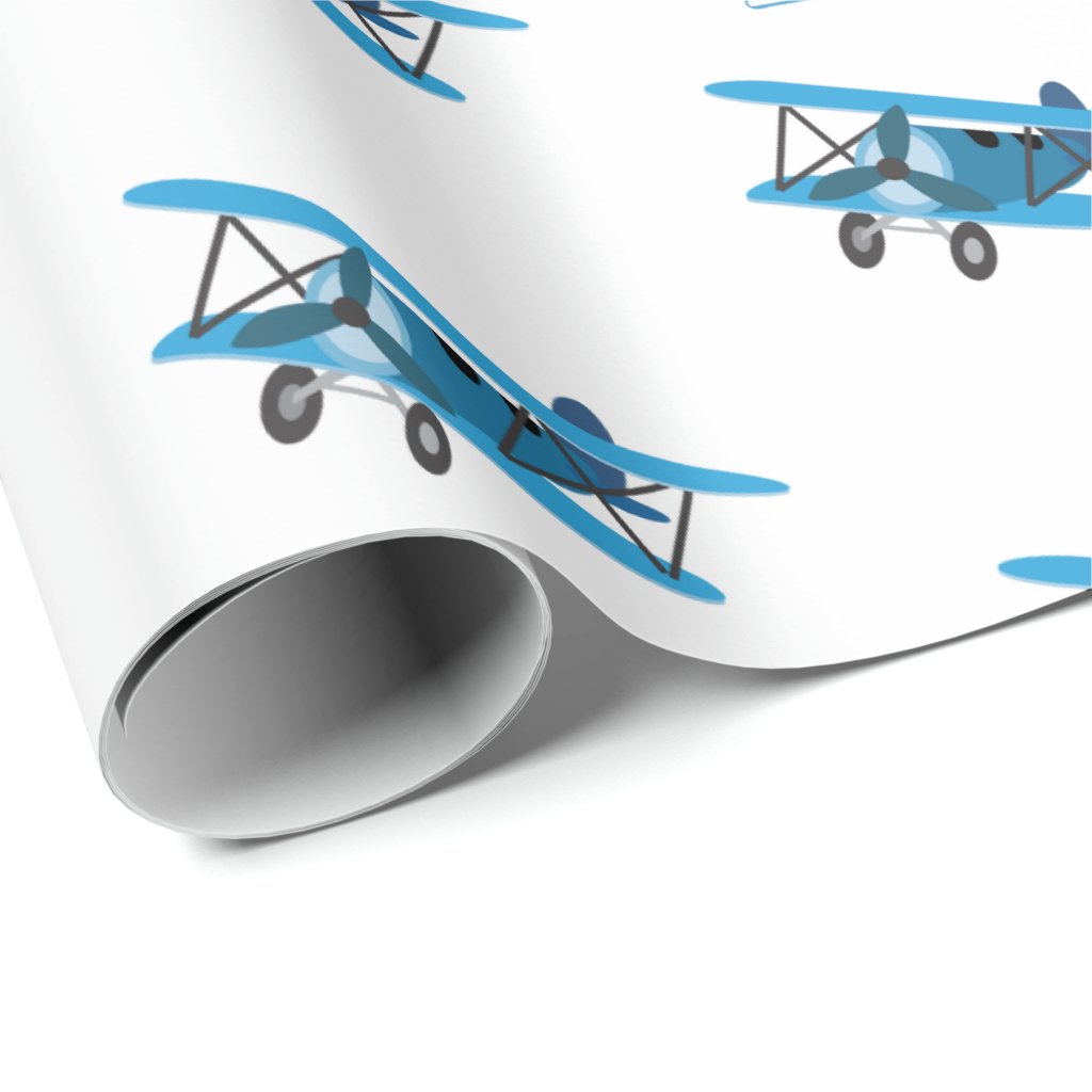 airplane wrapping paper