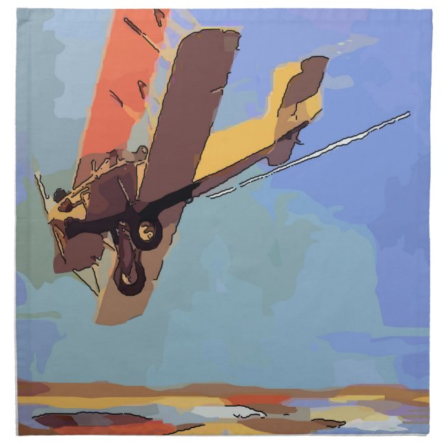 Bi Plane Vintage Napkin (Front)