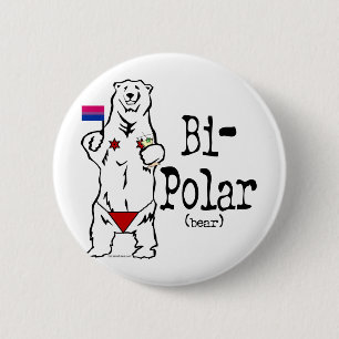 Bi-Polar Bear Button