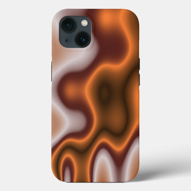 Bi Polar Molten Copper Case-Mate iPhone Case (Back)