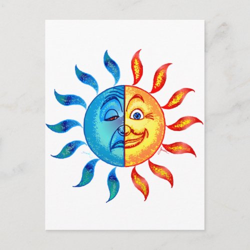 Bi Polar Solar Postcard