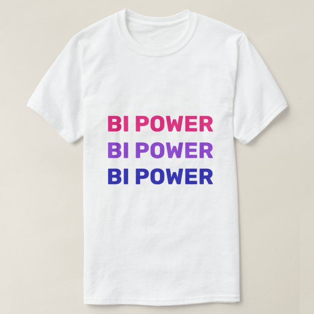 Bi Power T-Shirt (Design Front)