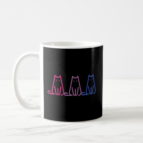 Bi Pride Cat Lgb Bisexual Flag Cute Cat S  Coffee Mug
