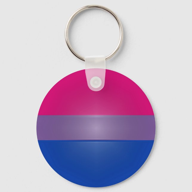 Bi Pride Colors Highlight Keychain (Front)