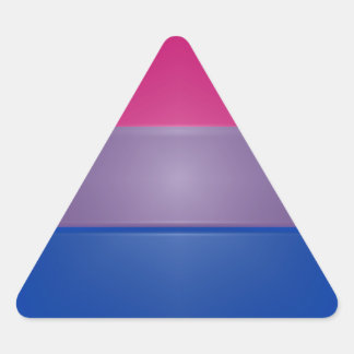 Bi Pride Colors Highlight Triangle Sticker