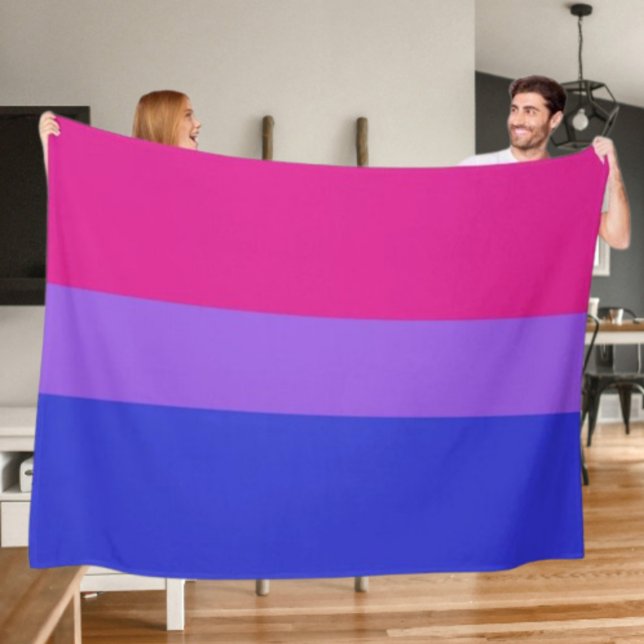 Bi Pride Cozy Fleece Blanket (Creator Uploaded)