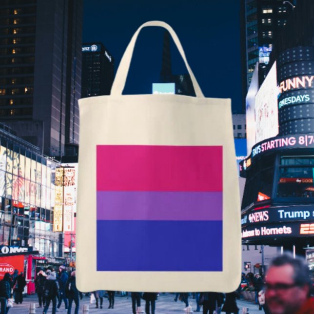 Bi Pride Eco Grocery Tote Bag (Creator Uploaded)