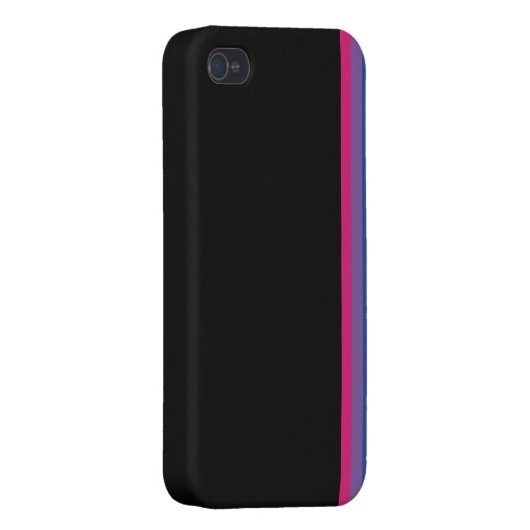 Bi Pride Flag iPhone 4/4S case (vertical stripe) (Back Right)