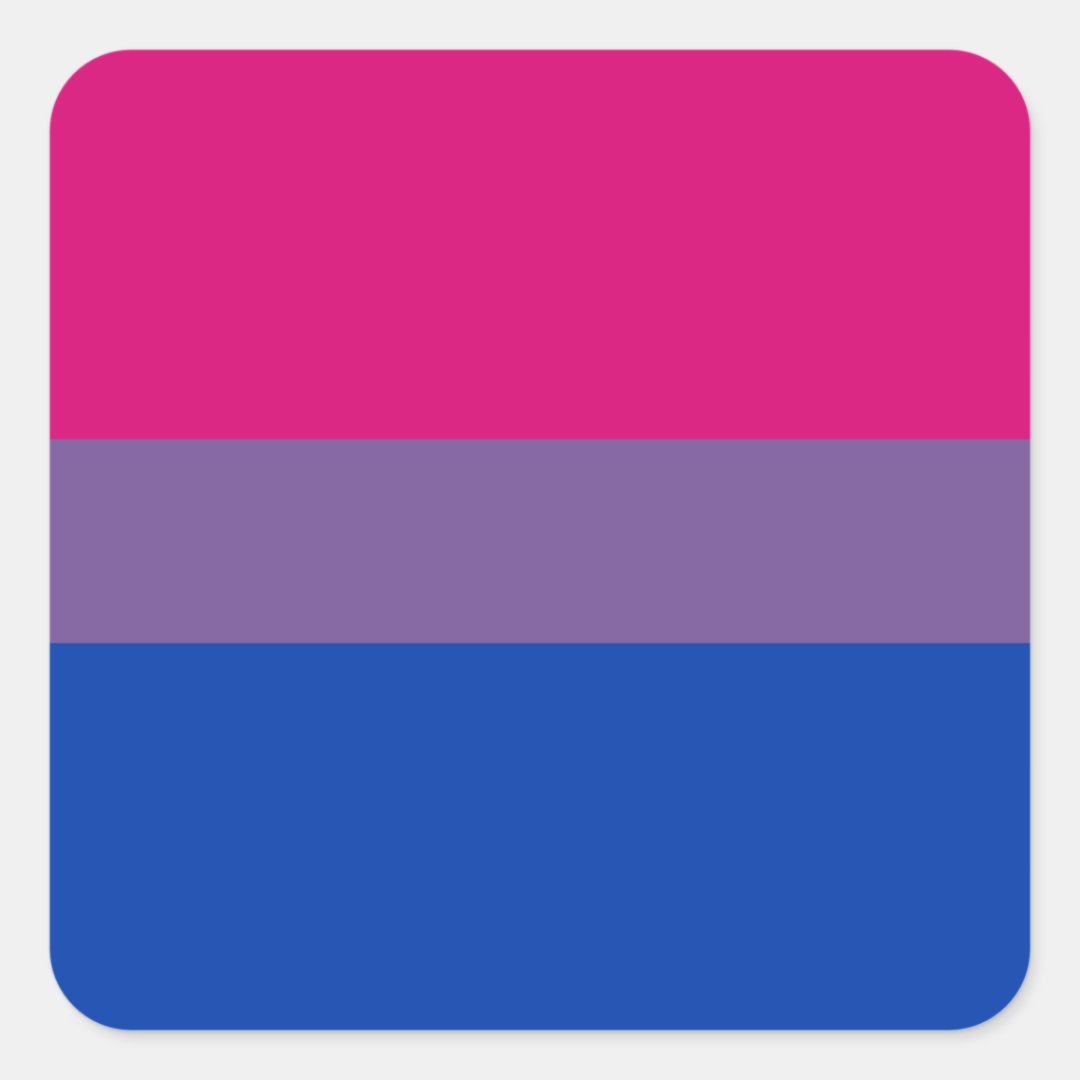 Bi Pride Flag Sticker Sheets (Square) | Zazzle