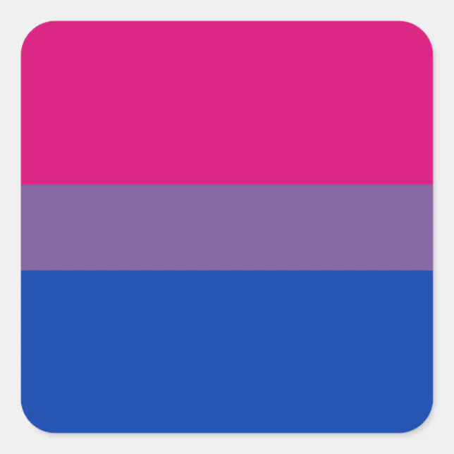 Bi Pride Flag Sticker Sheets Square Zazzle