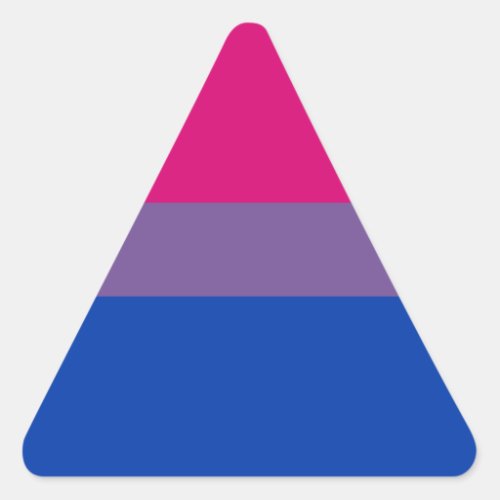 Bi Pride Flag Sticker Sheets Triangle