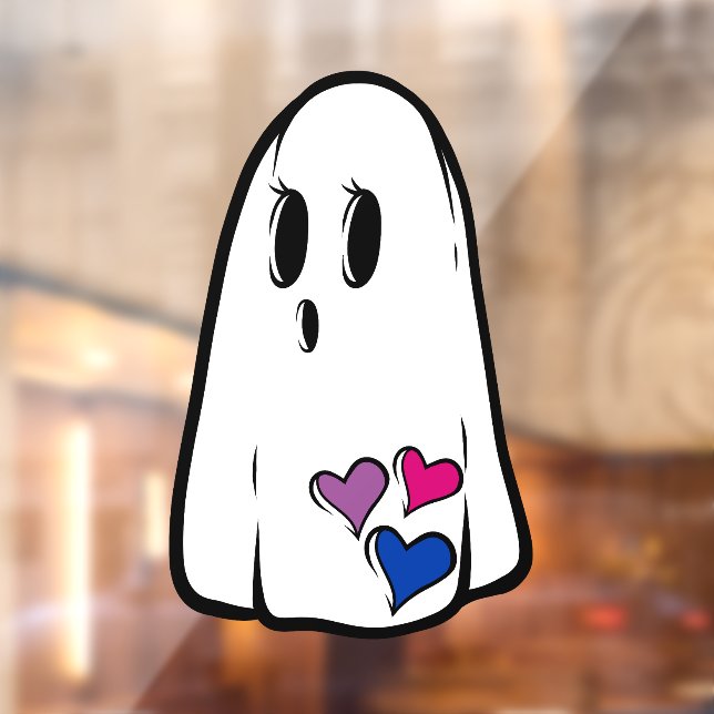 Bi Pride Ghost Window Cling (Sheet 2)