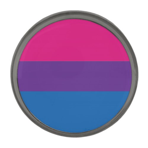 Bi Pride Gunmetal Finish Lapel Pin