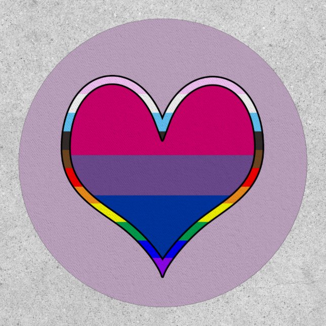 Bi Pride Heart Patch (Front)
