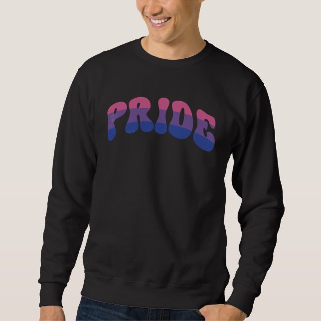 Bi Pride LGBTQ Bisexual Love Sweatshirt (Front)