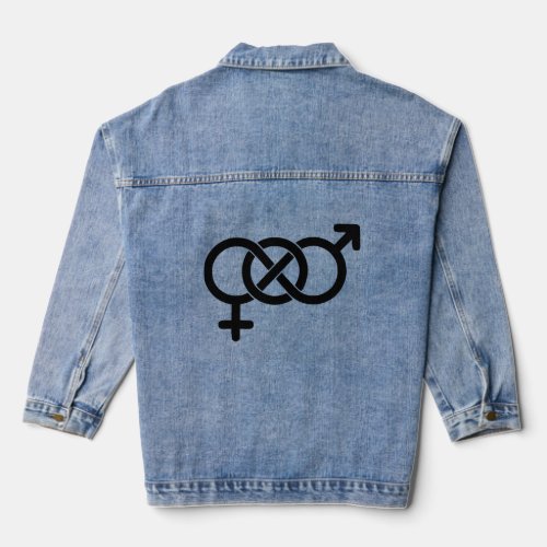 Bi Pride LGBTQ  Denim Jacket