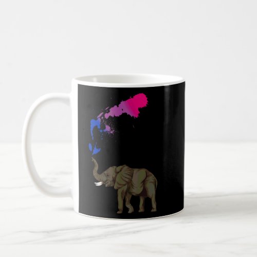 Bi Pride Month Bisexual Elephant Queer Lgbtq Bisex Coffee Mug