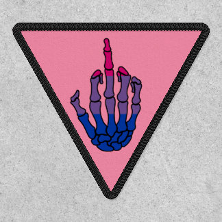 Bi Pride Skeleton Hand Patch