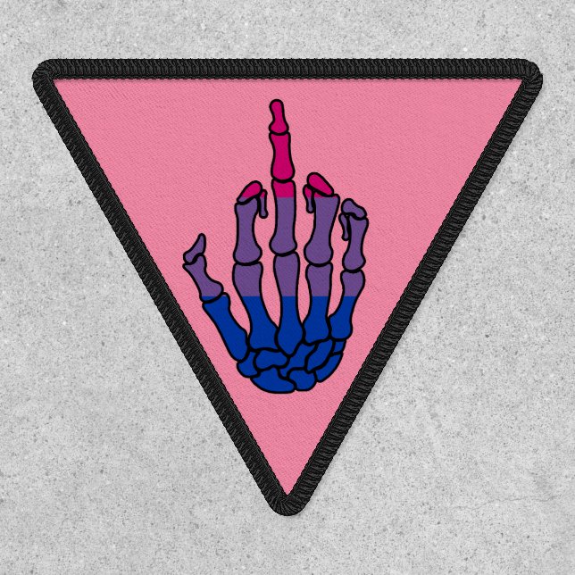 Bi Pride Skeleton Hand Patch (Front)