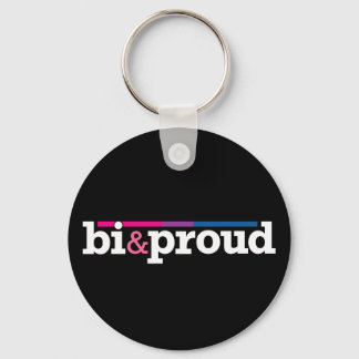 Bi&proud Black Keychain