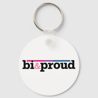 Bi&proud White Keychain