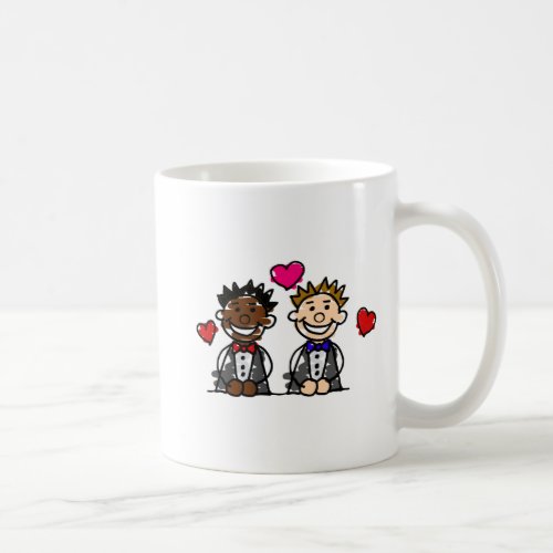 Bi_Racial Gay Couple Coffee Mug