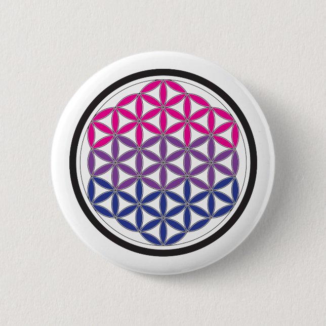 bi sacred geometry button (Front)