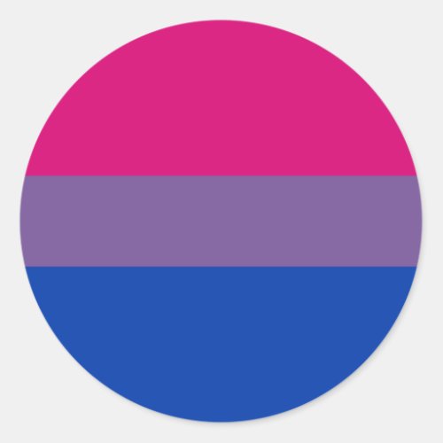 Bi_Sexual Pride Flag Classic Round Sticker