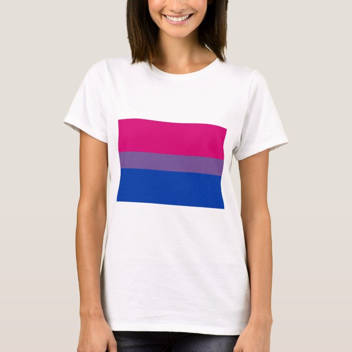 Bi-Sexual Pride Flag T-Shirt | Zazzle