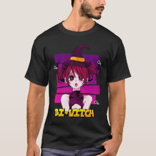 Bi Witch Bisexual Witch Pun Bihexual Bi Pride Gay T-Shirt