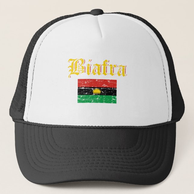 Biafra Flag Trucker Hat (Front)