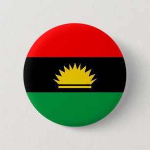 Biafra republic minority people ethnic flag button