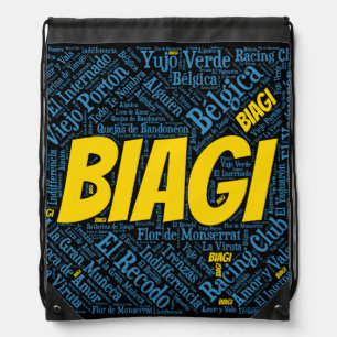 Biagi Tango Word Art Drawstring Bag