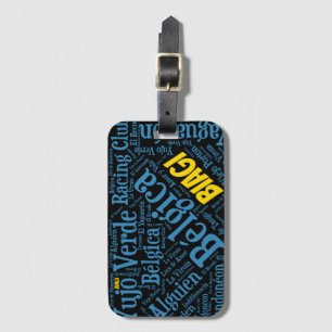 Biagi Tango Word Art Luggage Tag