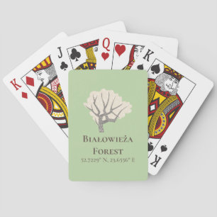 Białowieża Forest Latitude & Longitude Poker Cards