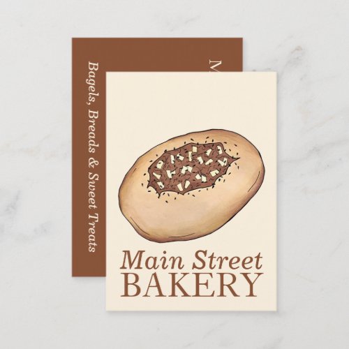 Bialy Jewish Bakery Baker Chef Polish Food Business Card