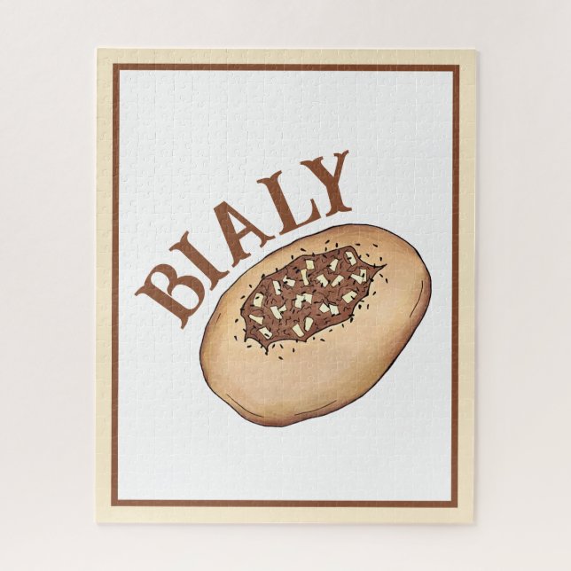 Bialy Jewish Bakery Onion Bread Poland Polish Food Jigsaw Puzzle (Vertical)