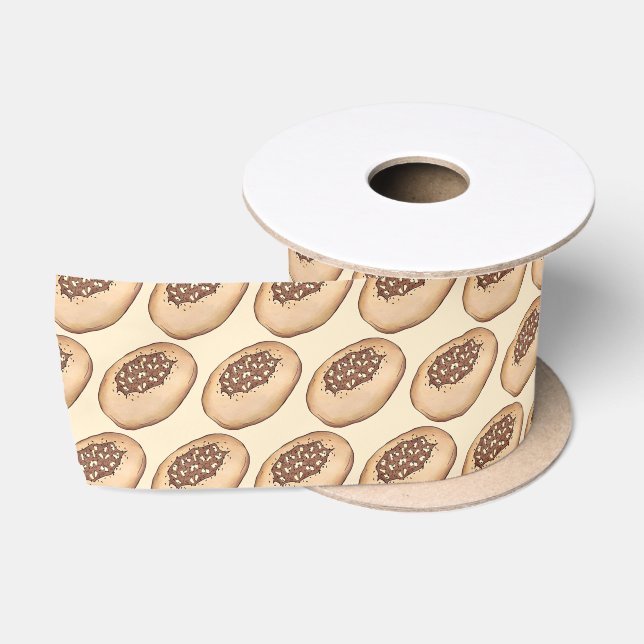 Bialy Jewish Bakery Onion Bread Poland Polish Food Satin Ribbon (Spool)