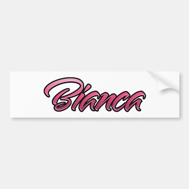 Bianca faded pink Aufkleber Sticker (Front)