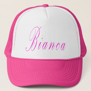 Bianca Girls Name Logo, Trucker Hat